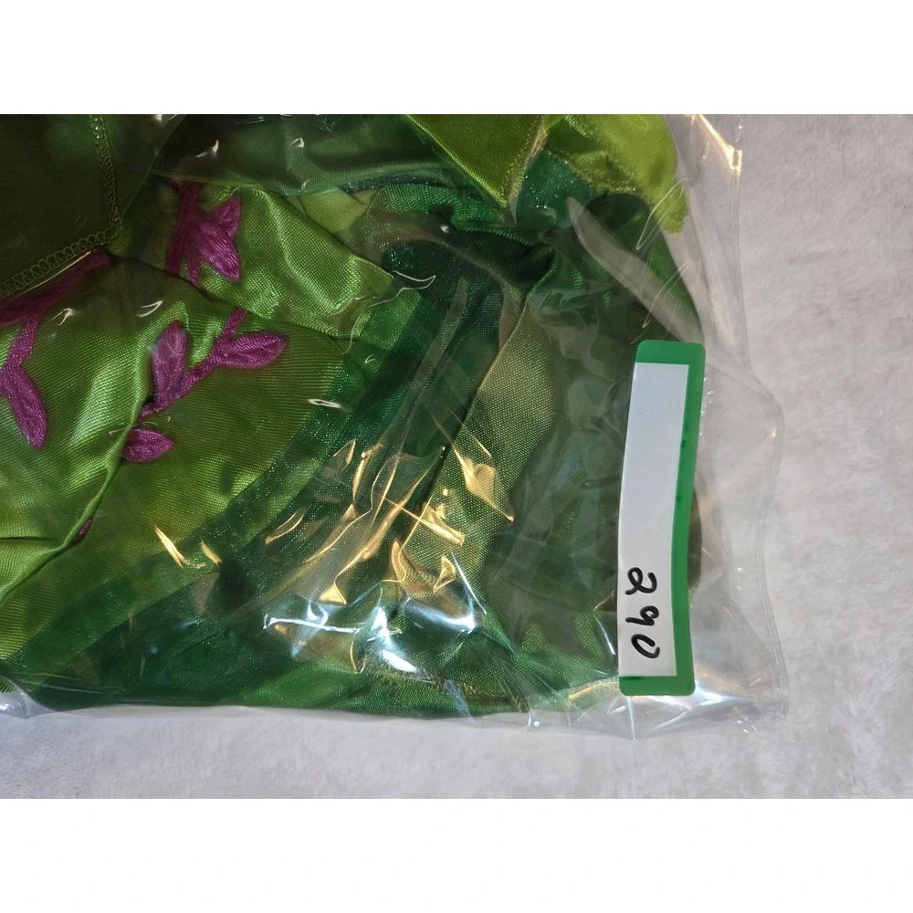 290 Disney Tinker Bell Costume Kids Small 4-6 Green Excellent Fairy Dress Up